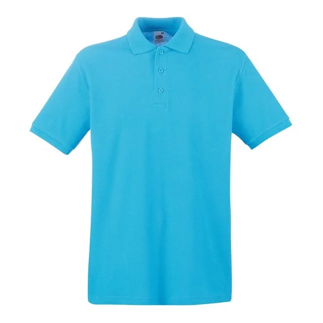 Final Offer Fruit Of The Loom Premium Polo - Azure Blue