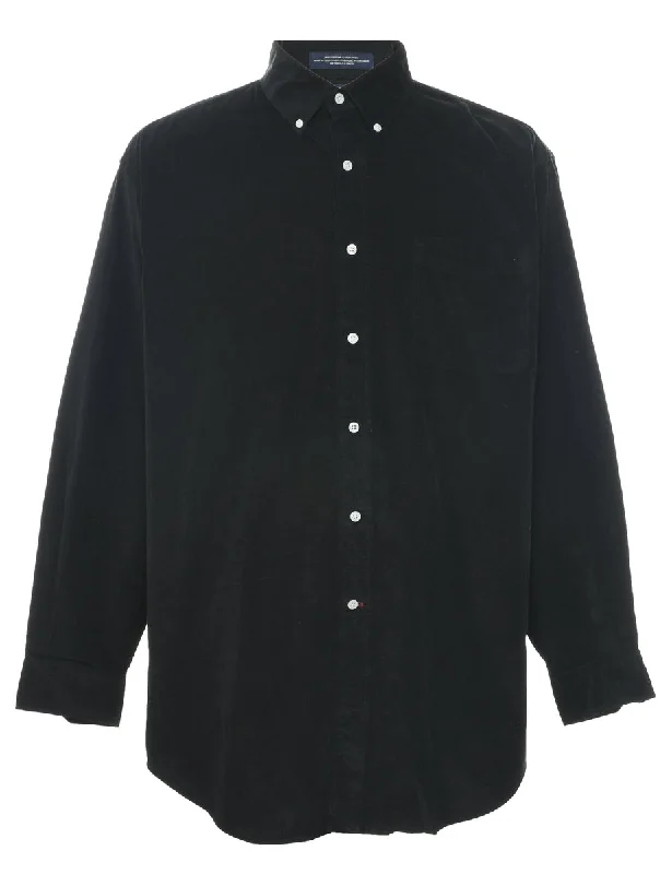 Shop and Save Black Corduroy Shirt - L