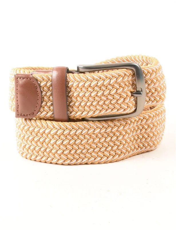 Crazy Deals Beige Woven Belt - L