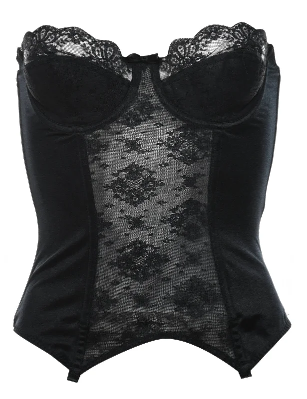 Epic Deals Black Lace Bustier - S