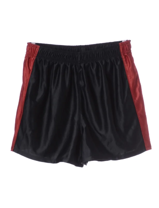 Stock Up and Save Beyond Retro Label Louise Sport Shorts Black With A Drawstring Waist