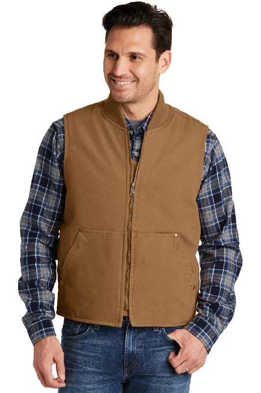 Weekend Discounts You Deserve CornerStone Mens Duck Cloth Full Zip Vest - Duck Brown