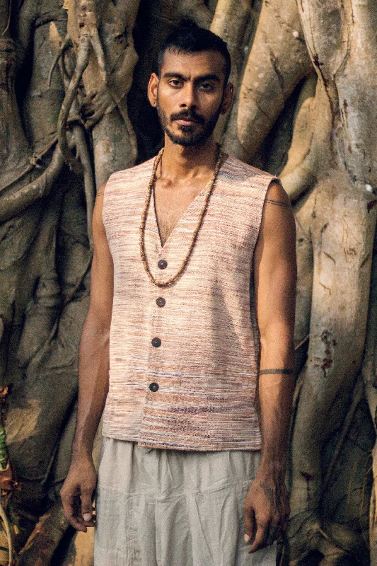 Earthy Khadi Cotton Men Vest