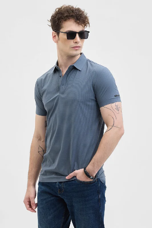 Weekend Specials to Grab Blue Technical Stitchless Polo T-Shirt