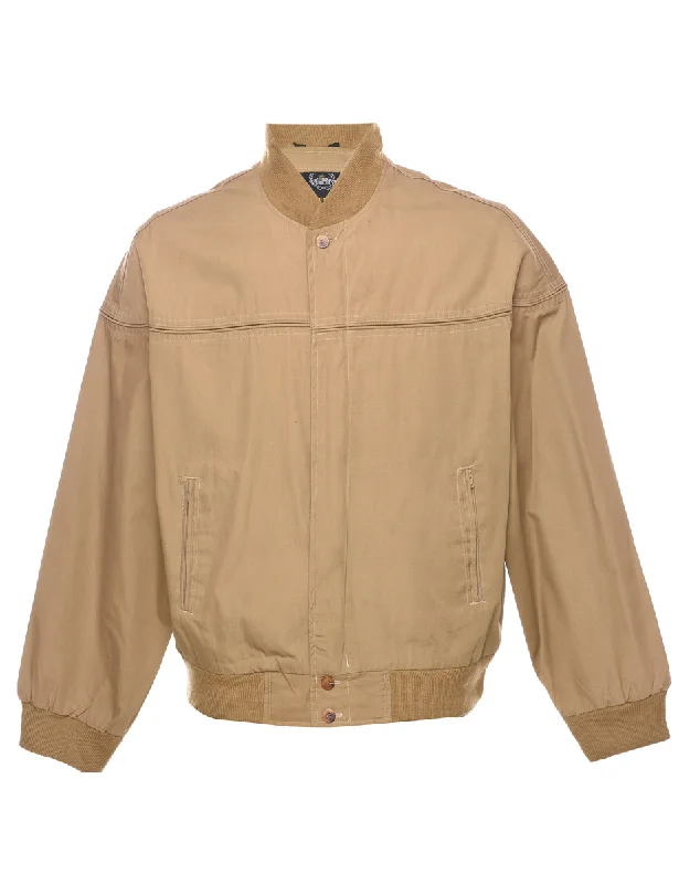 The Best Prices Beige Bomber Jacket - L