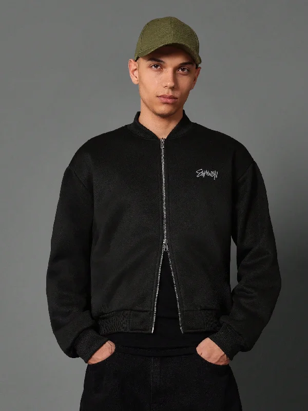 Online Only Regular Fit Zip-Up Bomber Jacket