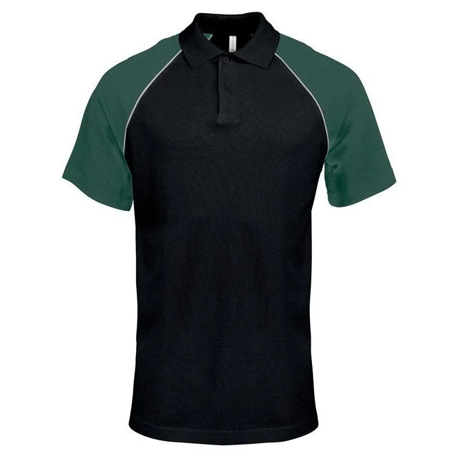 Don't Delay Kariban Polo Baseball Contrast Polo Shirt