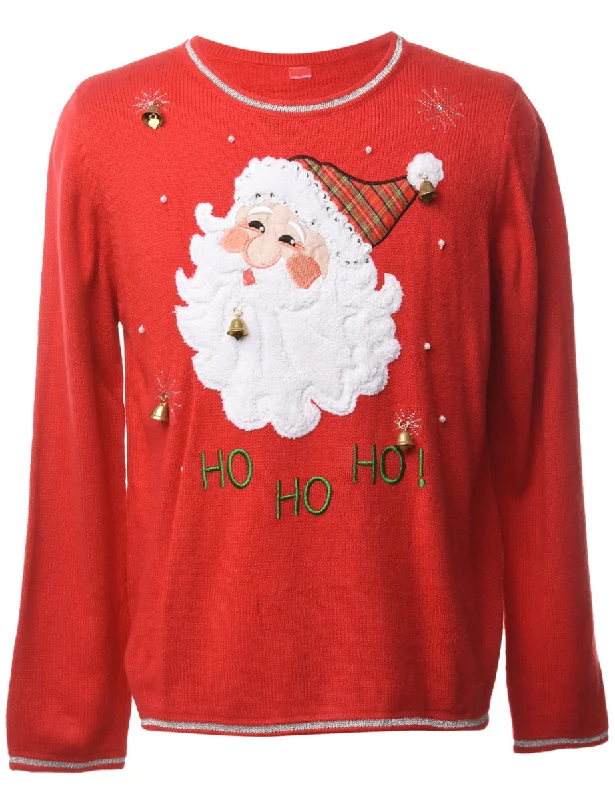 Deal Dash Beyond Retro Reworked Christmas Jumper With Bells - XL