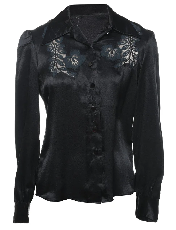 Special Discount Black Evening Shirt - S