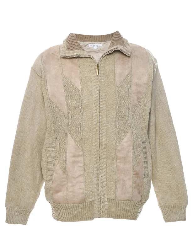 Year-End Sale Beige Cardigan - M