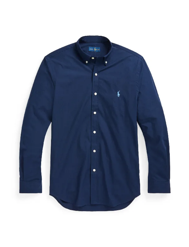 Flash Deal Polo Ralph Lauren Custom Fit Poplin Shirt Navy