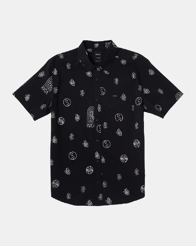 Hippy Bits Short Sleeve Shirt - Black