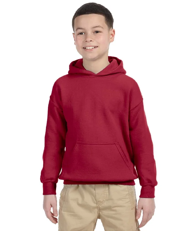 Deal Dash Gildan Youth Lightweight 50/50 Hoodie | Cardinal Red