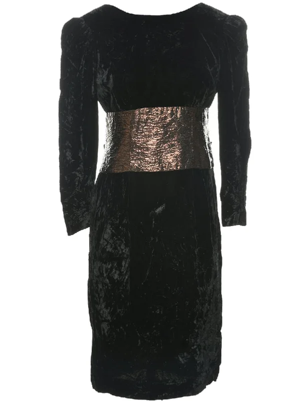 Price Cut Black Evening Dress - S
