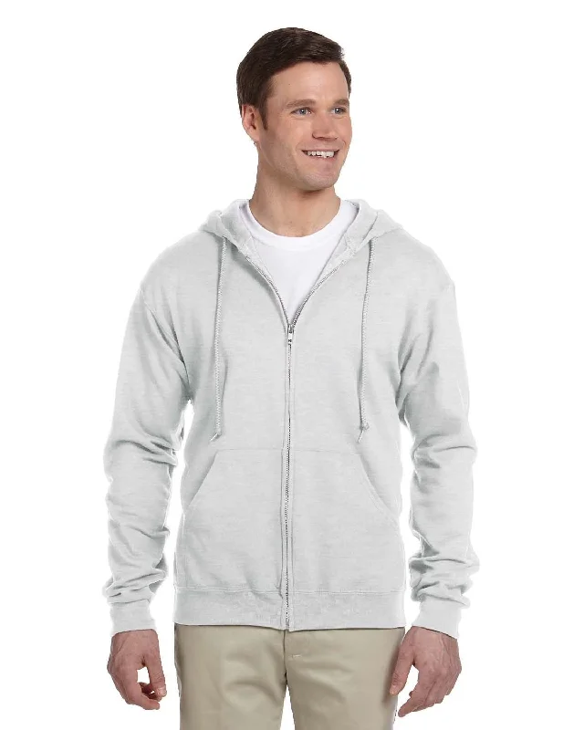 Price Blitz Jerzees Lightweight Full-Zip Hooded Sweatshirt | Ash