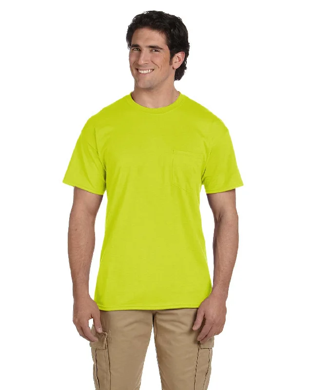TIME-Limited Offer Gildan DryBlend 50/50 Pocket T-Shirt | Safety Green