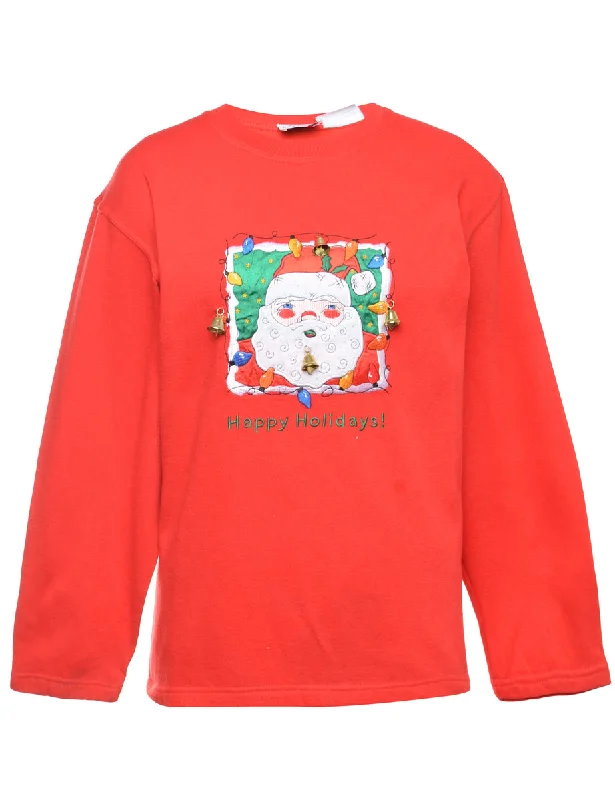 Exclusive Online Offer Beyond Retro Reworked Christmas Sweatshirt With Bells - XL