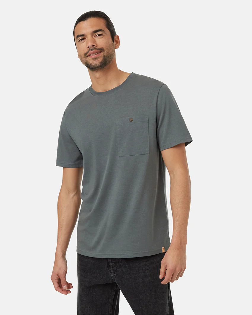 Act Now Tentree TreeBlend Button Pocket SS T-Shirt - Men's