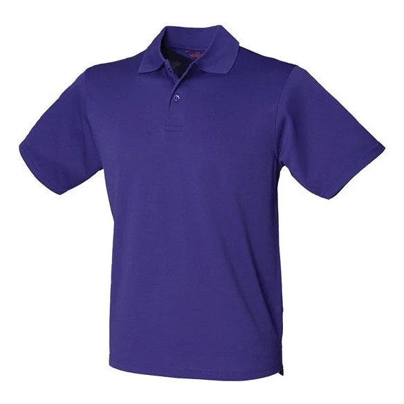 Overstock Henbury Coolplus® Polo Shirt - Bright Purple