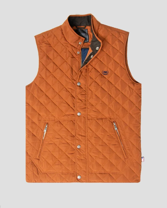 Shop the Weekend Away SG Quilted Vest - Tangerine