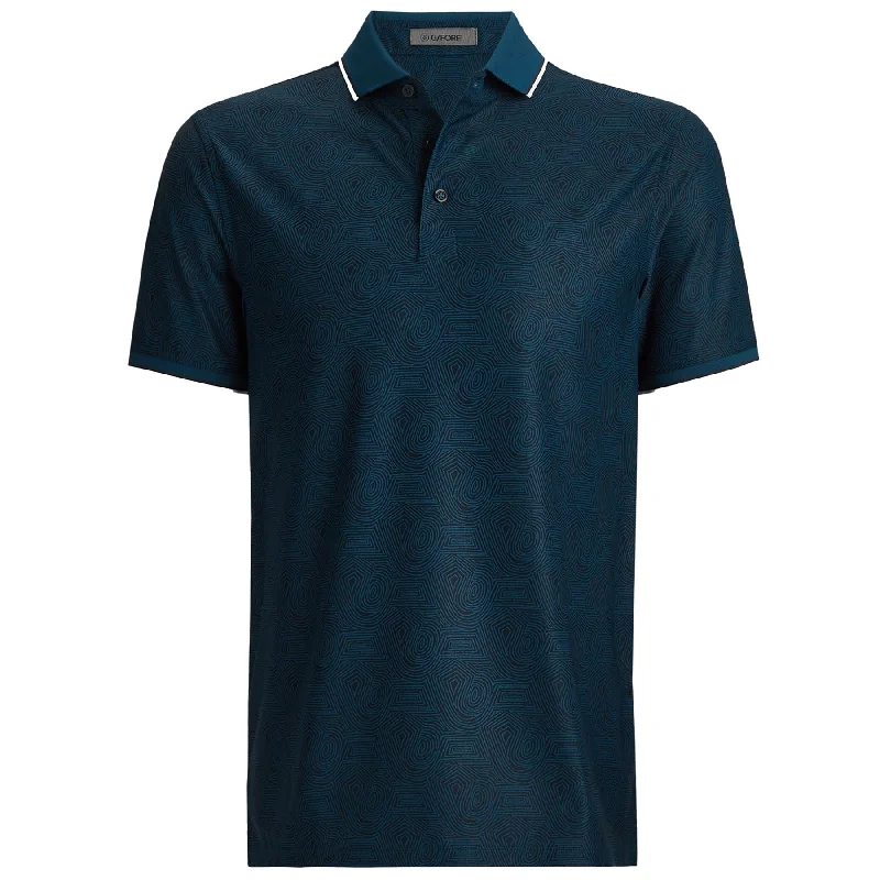 Fingerprint Tech Pique Polo Deep Sea - AW24