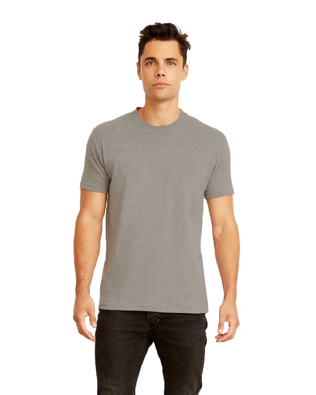 Next Level Mens Sueded T-Shirt | Dk Heather Gray