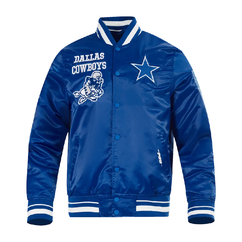 Best Bargains NFL DALLAS COWBOYS RETRO CLASSIC MEN'S RIB SATIN JACKET (DOGERS BLUE) Best Bargains NFL DALLAS COWBOYS RETRO CLASSIC MEN'S RIB SATIN JACKET (DOGERS BLUE)