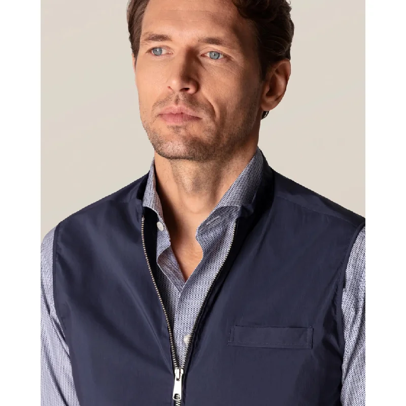 ETON NAVY BLUE WIND VEST