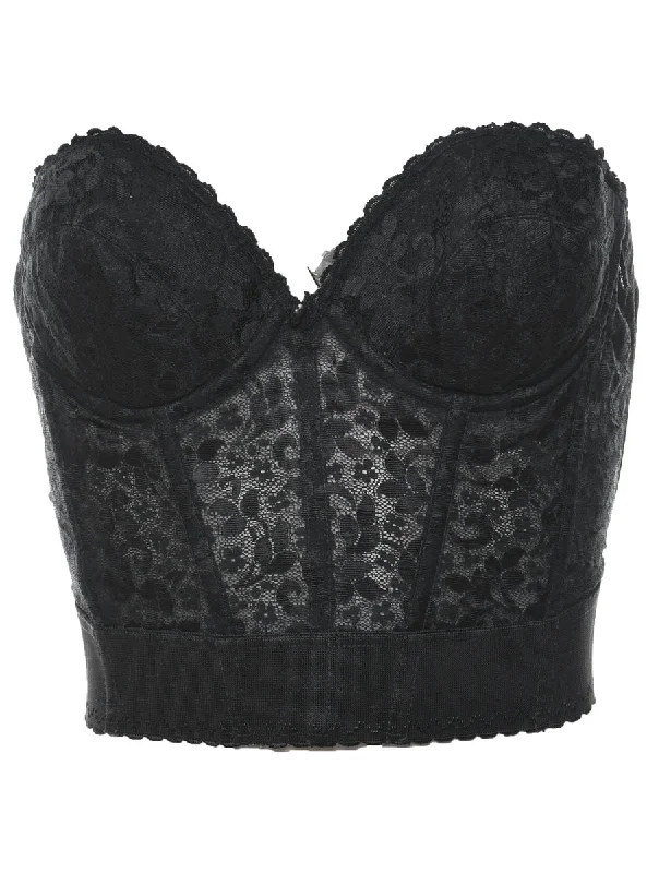 Unmissable Offer Black Bustier - M