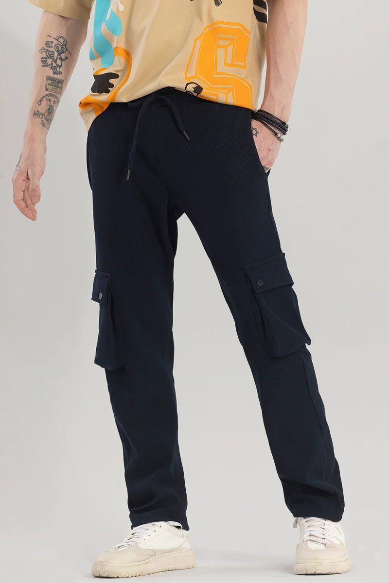 Lowest Price Pockethrive Navy Corduroy Cargo Pant