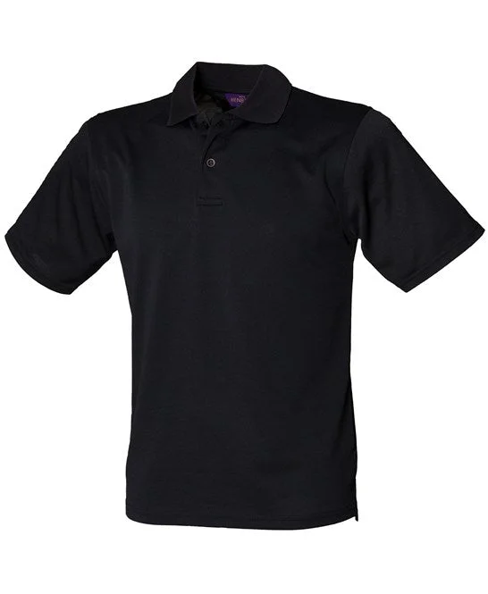 Hurry In Henbury Coolplus® Polo Shirt - Black*