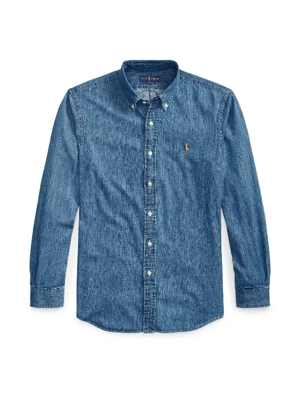 Special Price Polo Ralph Lauren Custom Fit Denim Shirt Denim
