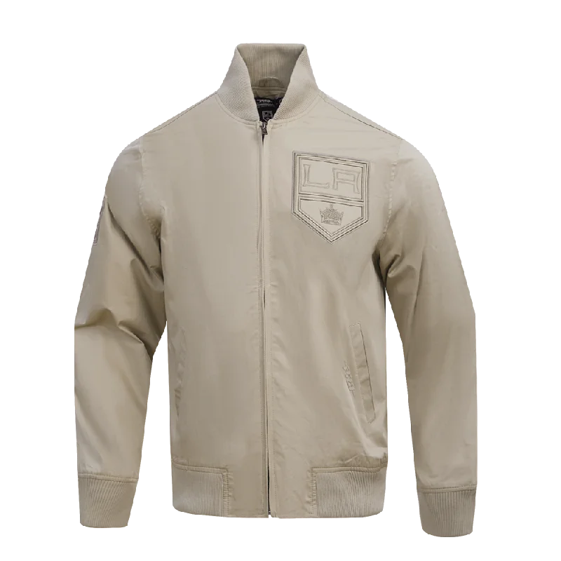 New Markdowns NHL LOS ANGELES KINGS NEUTRAL TWILL JACKET (TAUPE)