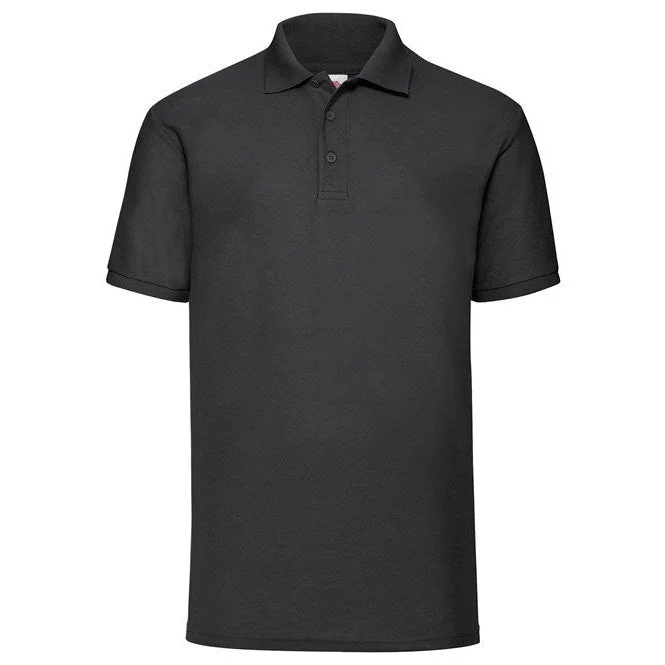 Overstock Sale Fruit Of The Loom 65/35 Polo - Black*