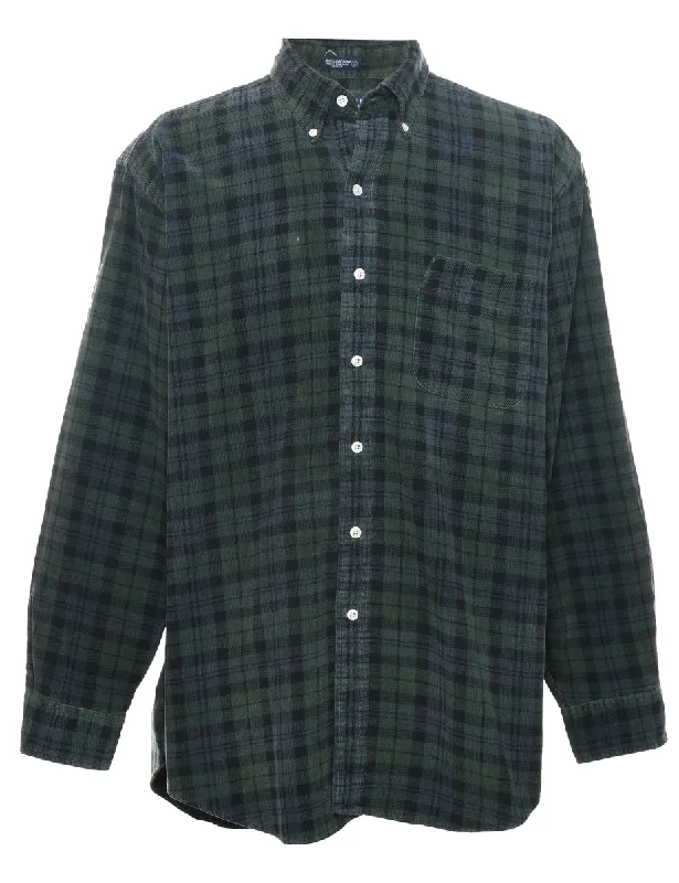 Britches Corduroy Checked Shirt - XL