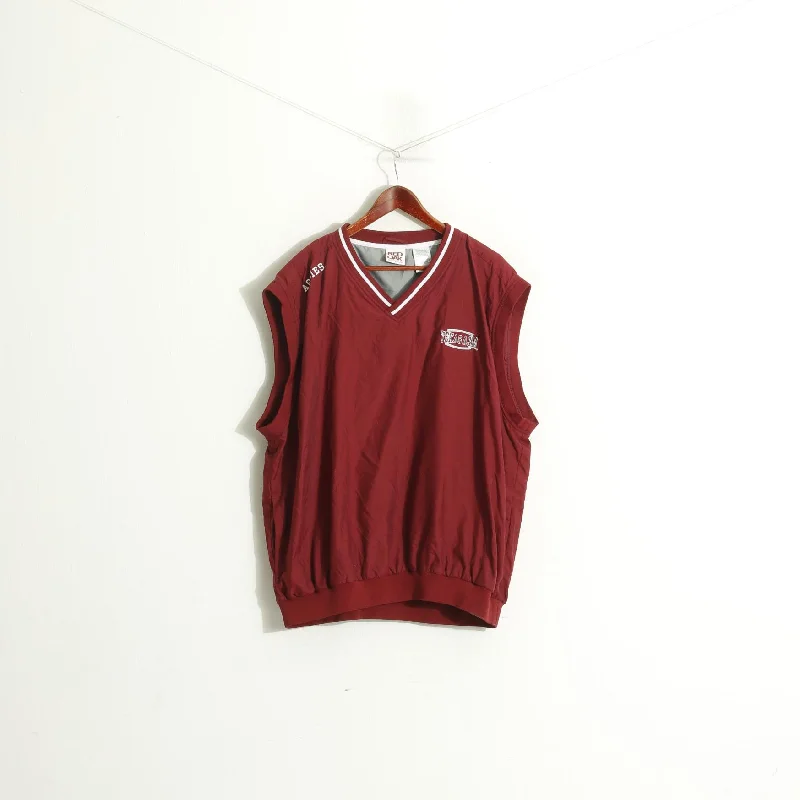 Red Oak Men XXL Vest Maroon Texas A&M Aggies Football V Neck Sport Top