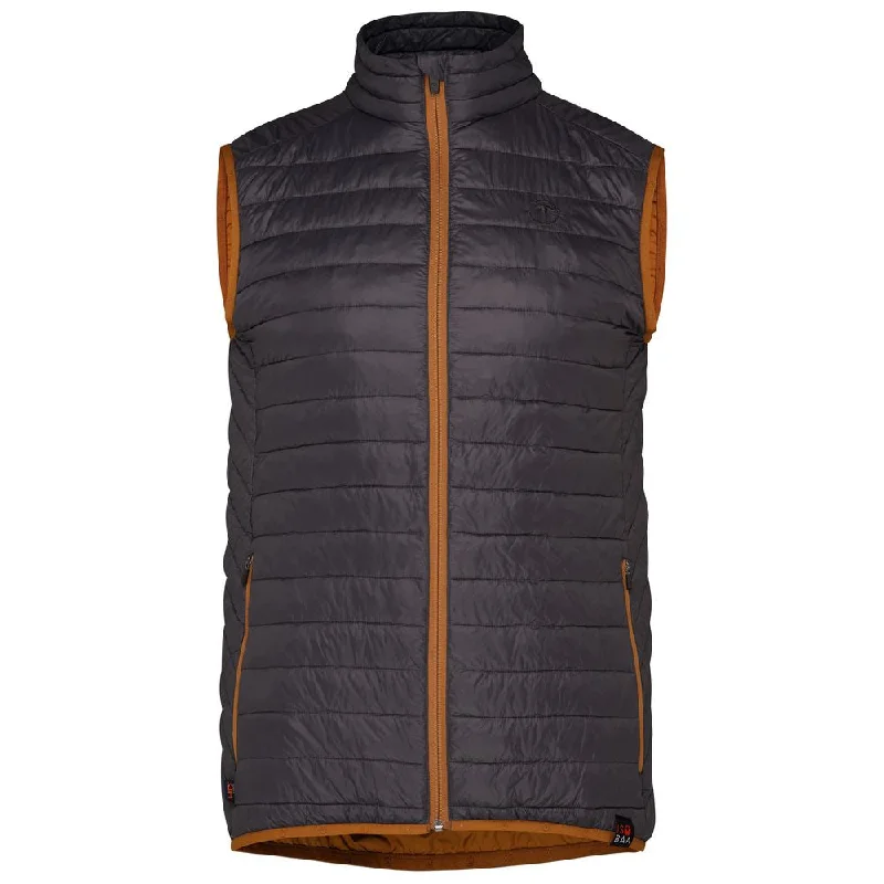 Mens Merino Wool Insulated Gilet (Smoke/Mustard)