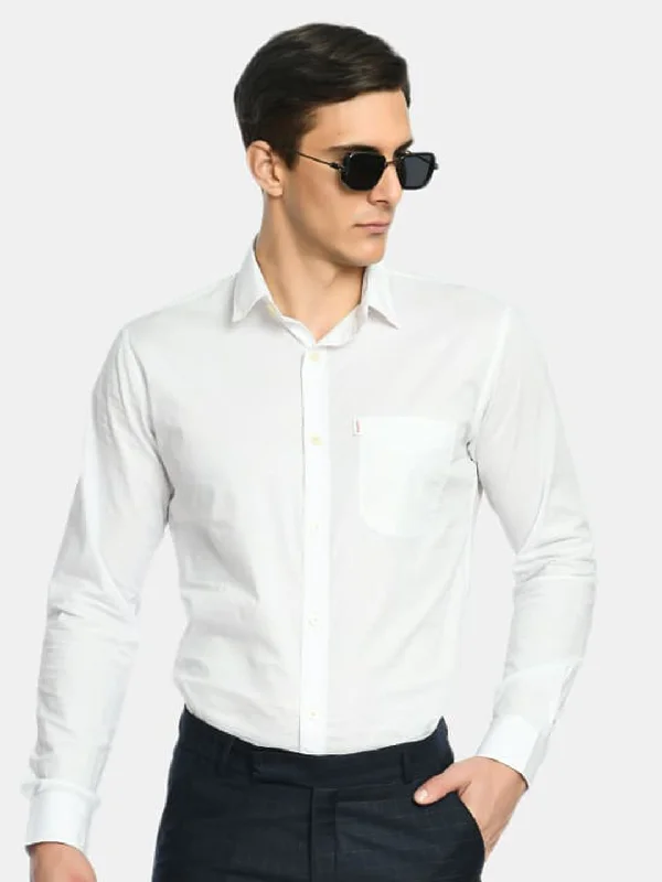 Deep Savings Men's Solid Cotton Regular Fit Shirt