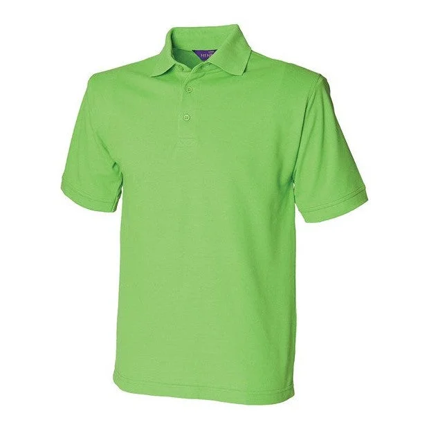 Act Now Henbury 65/35 Classic Piqué Polo Shirt - Bright Lime