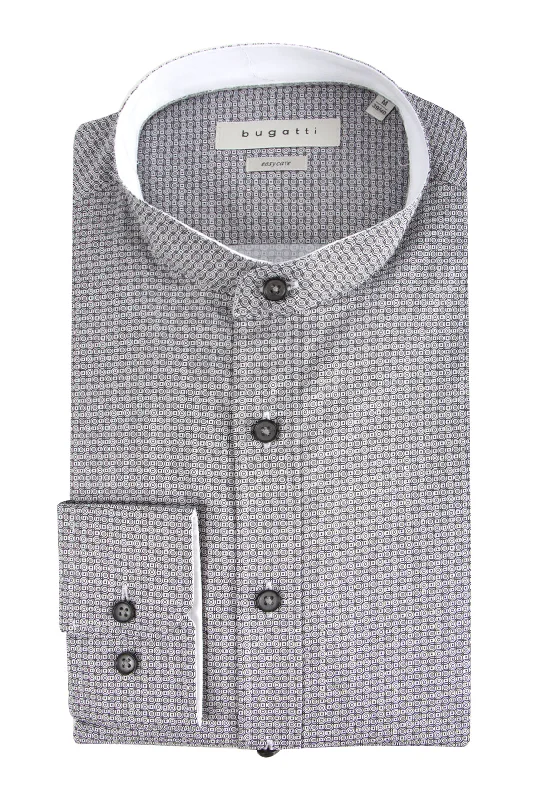 Bugatti Nehru Casual Shirt Grey