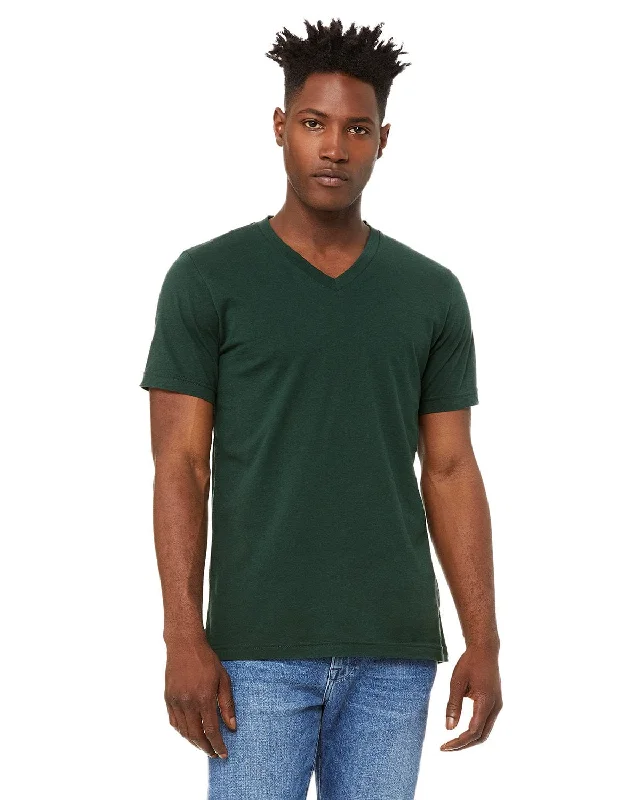 Bella+Canvas Unisex V-Neck T-Shirt | Forest