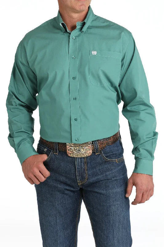 Savings Galore CINCH GREEN SOLID LONG SLEEVE SHIRT