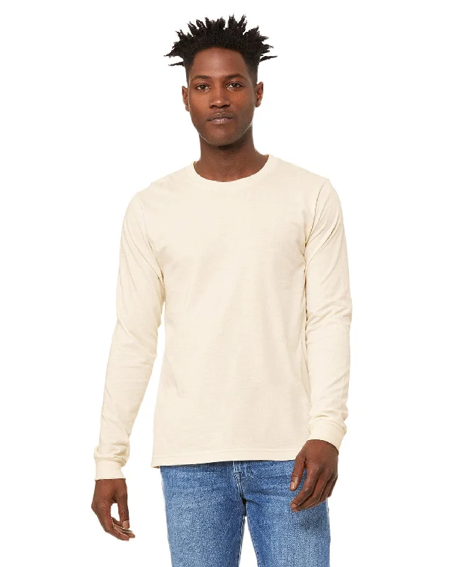 Bella+Canvas Long Sleeve Jersey T-Shirt | Natural