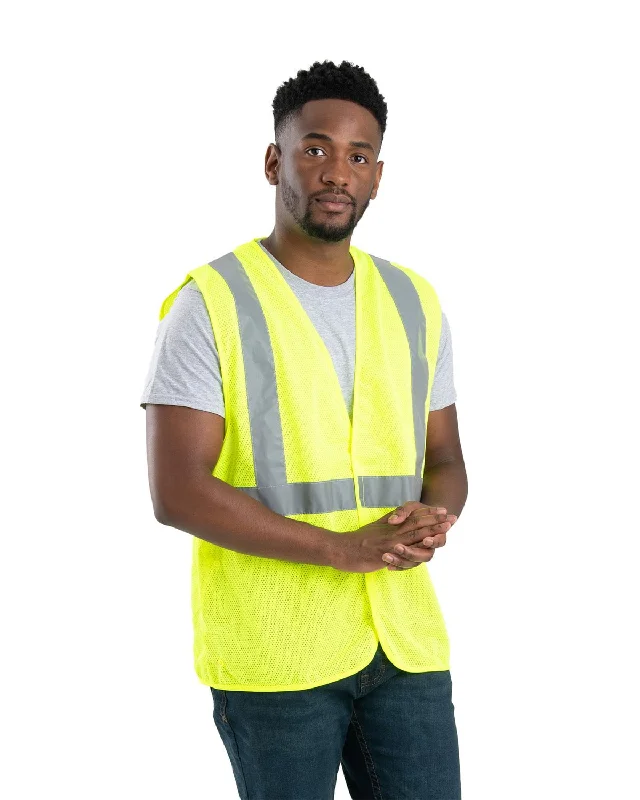 Act Now Berne Mens Hi Vis Class 2 Economy Mesh Yellow 100% Polyester Vest