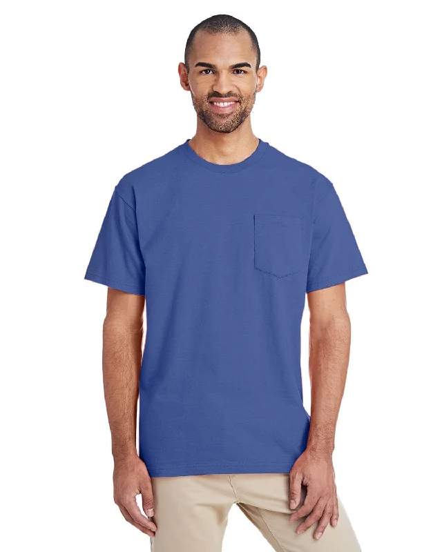 Steals and Deals Gildan Hammer T-Shirt with Pocket | Flo Blue