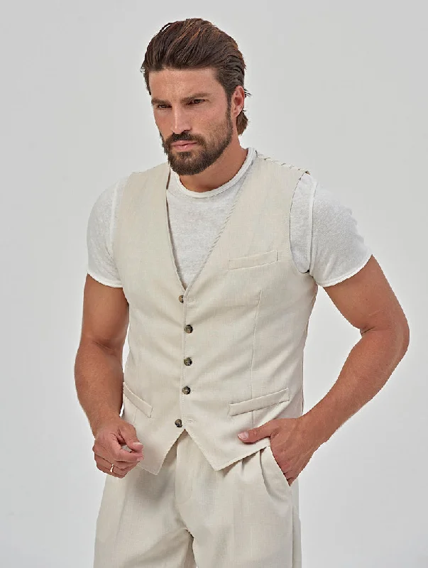 Special Discount ABEL VEST IN CREAM