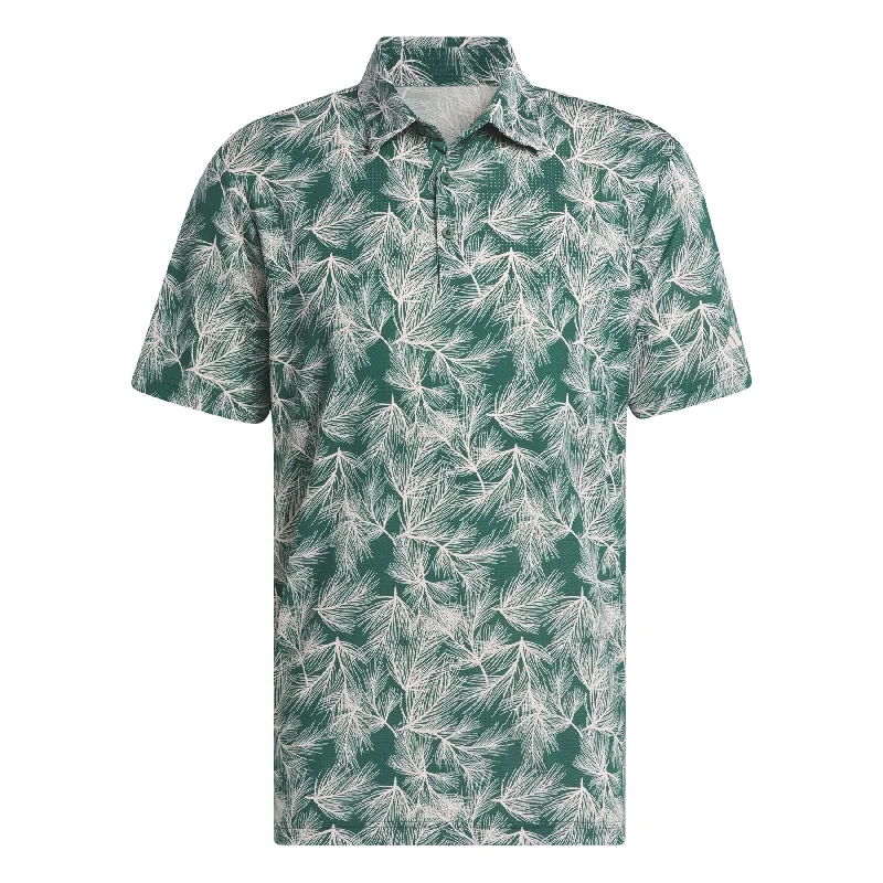 Act Now Ultimate365 Mesh Print Polo Green/Pink - AW24