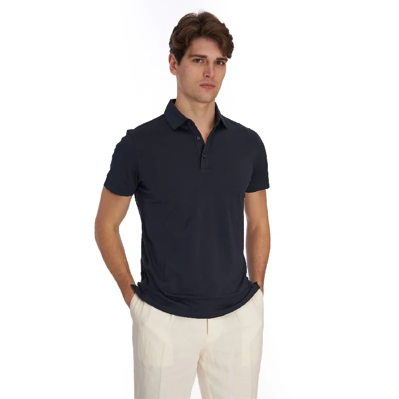 Weekend Shopping Extravaganza DARK BLUE SHORT SLEEVE POLO
