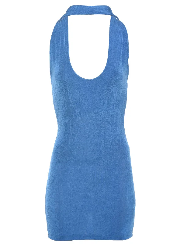 Unwind with Weekend Discounts Backless Bodycon Y2K Dress - XS