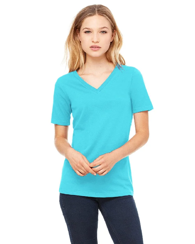 Weekend Specials to Savor Bella+Canvas Ladies Missy V-Neck T-Shirt | Turquoise